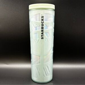 Starbucks 2021 Christmas Holiday 16 Oz Cold Cup Tumbler Sip Lid Ribbon Ice